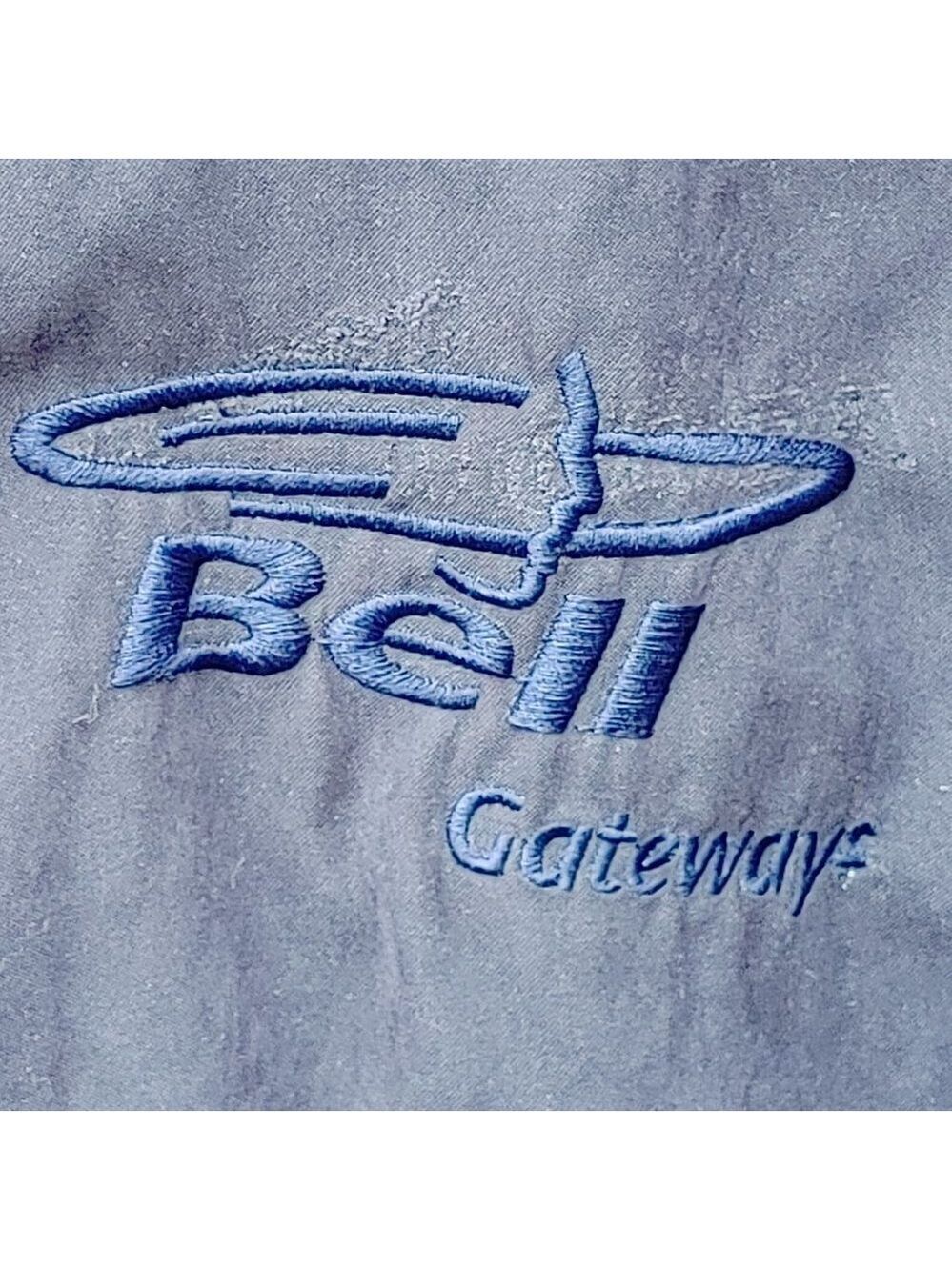 Vintage Bell Canada Employee Jacket Bomber Coat XL Embroidered Full Zip Wind 🍁